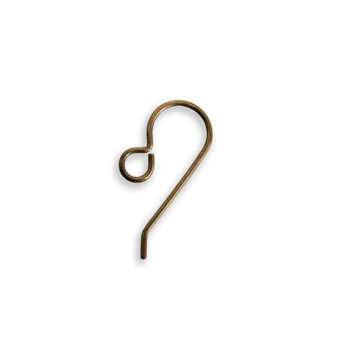20x10mm French Ear Wires - Vintaj Brass