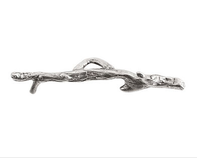 Toggle clasp Woodland in Sterling Silver Plate -25mm- Nunn Designs