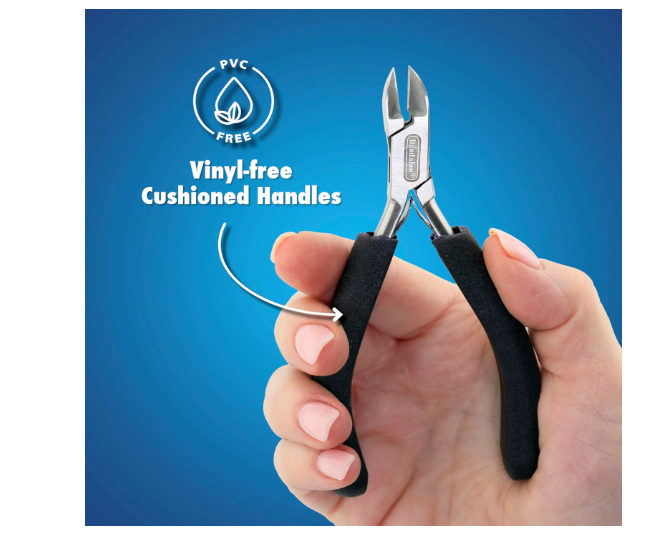 Designer Series Chain Nose Pliers, Purple Vinyl-Free Grips, Stainless Steel