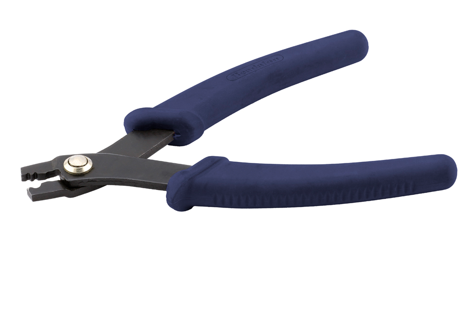 Classic Series Artistic Wire Crimper Tool, Vinyl-Free Grips, to compress Large Wire Crimp Connectors, sizes 12, 14, 16 gauge, 5.25 in / 13.3 cm