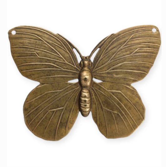 Lunarfly Butterfly- Natural Brass-50.5x40mm