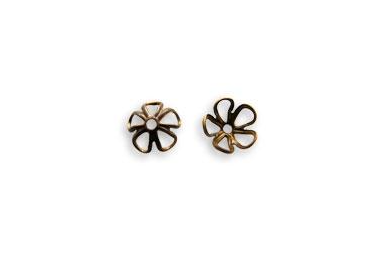 Vintaj Natural Brass- Blossom Bead Cap