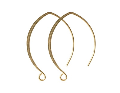 Antique Gold (plated) V-Style Earwire