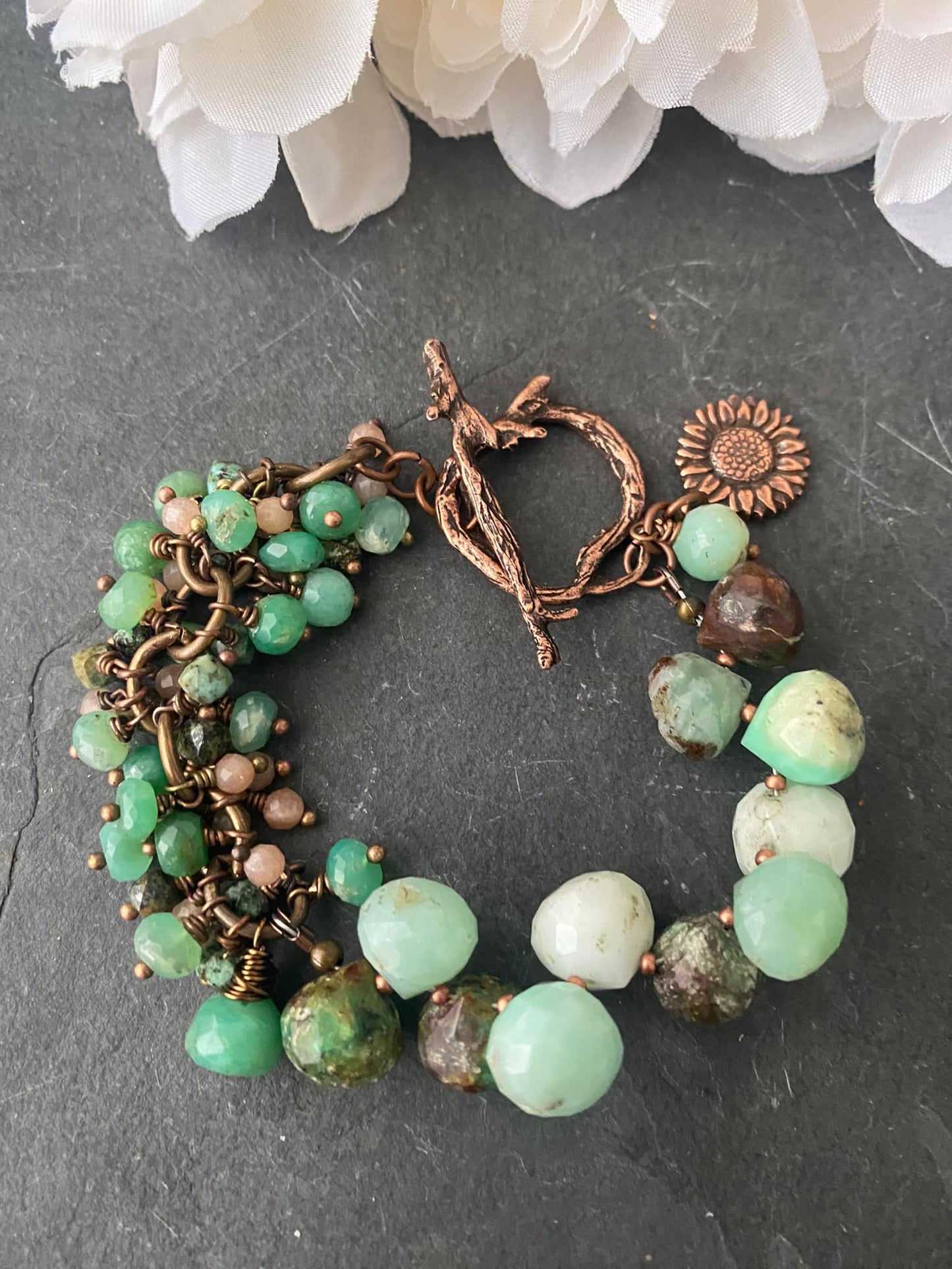 Toggle clasp Woodland in 24 K GOLD -25mm- Nunn Designs