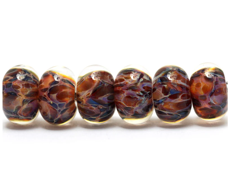 Multi-color w/Blue & Red Rondelle Beads