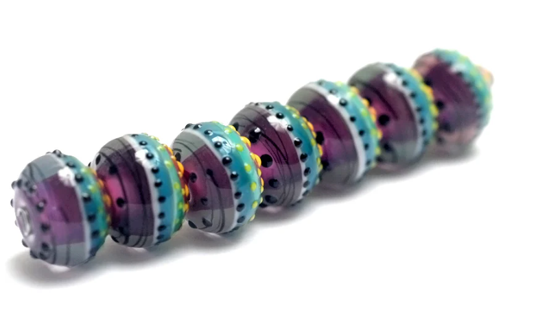Seven Rio de Janeiro Gloss Rondelle Beads