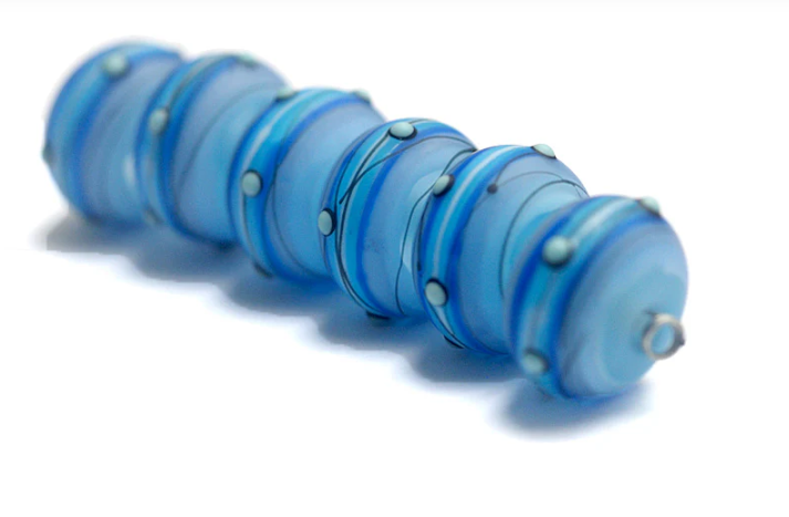 Arctic Blast Rondelle Beads