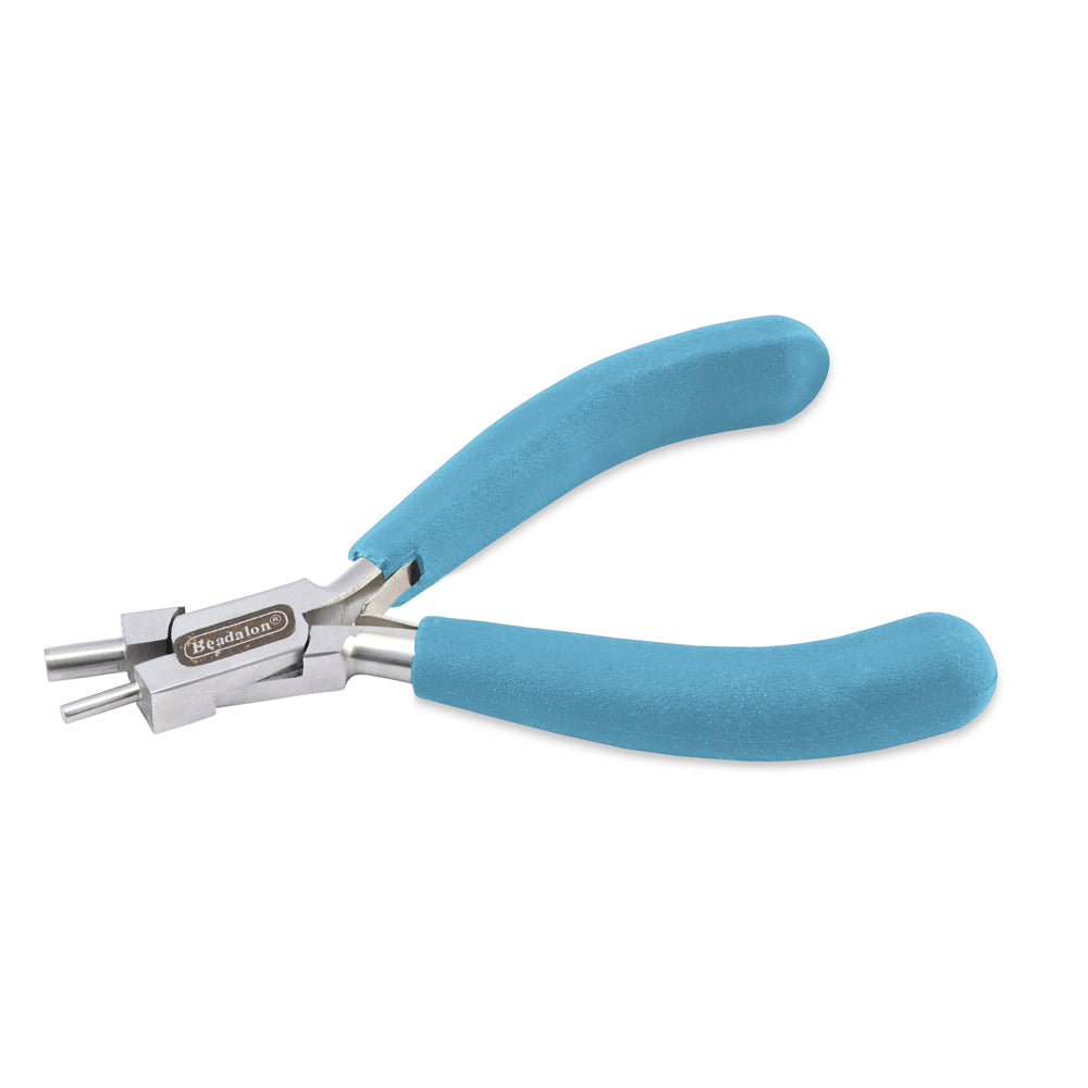 Memory Wire Finishing Pliers, Pacific Blue Vinyl-Free Grips