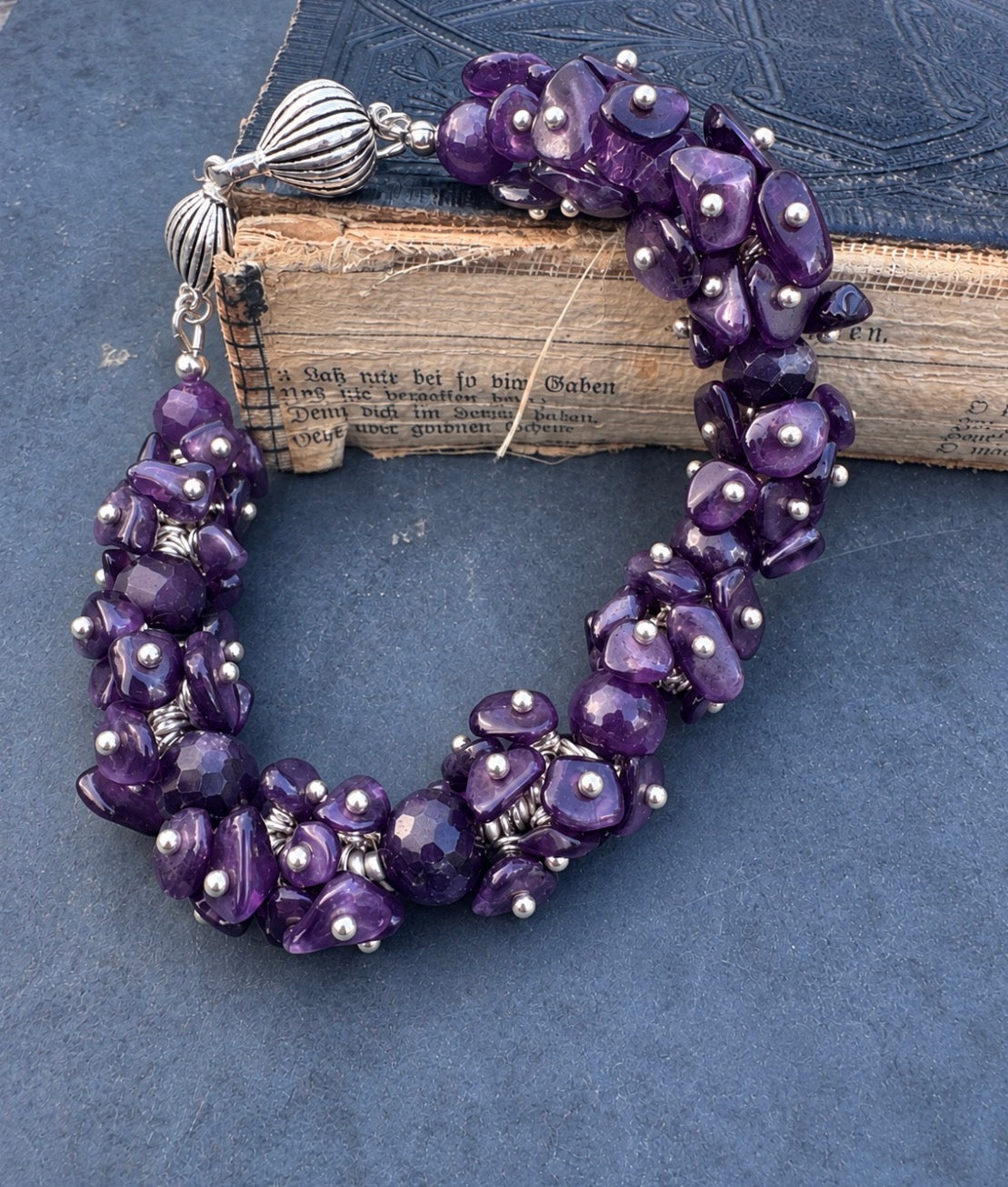 KIT- elegant chip. Amethyst, metal choice, bracelet
