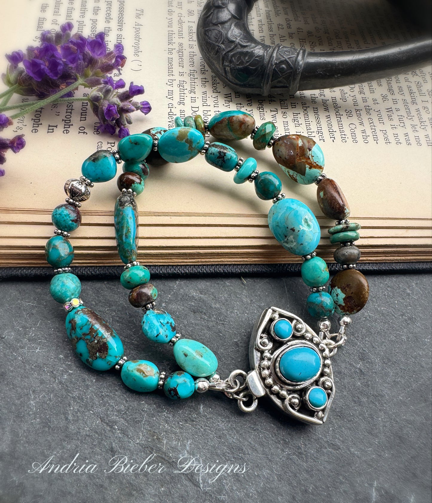 Sleeping beauty turquoise, 8 turquoise, kingman turquoise, sterling silver box clasp, bracelet