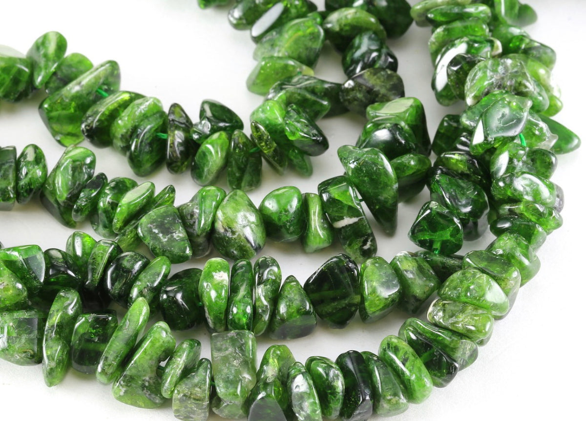 KIT- Chrome Diopside elegant chip. metal choice, bracelet