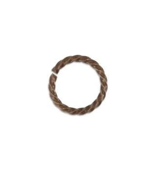 Roped-coiled Jump Rings- Vintaj Natural Brass-