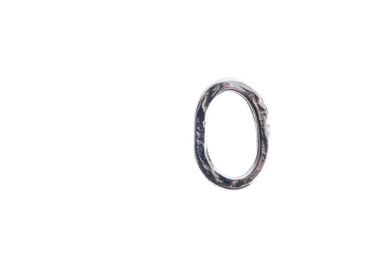 Open Frame, Oval Hammered Hoop 17x11.5mm, Sterling Silver Plated, by Nunn Design
