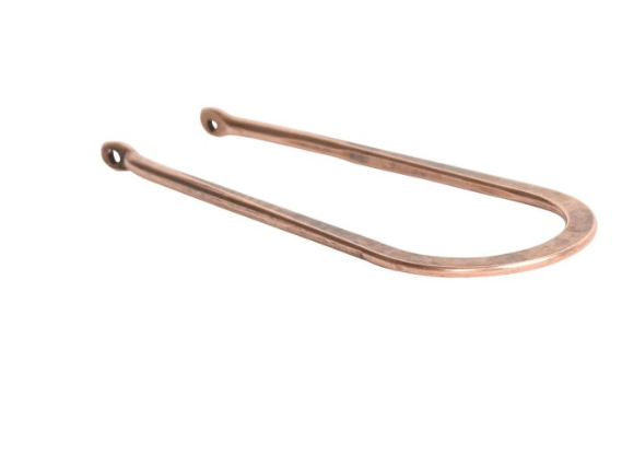 Wire Frame Open Horseshoe Long Double Hole Antique Copper-nunn design