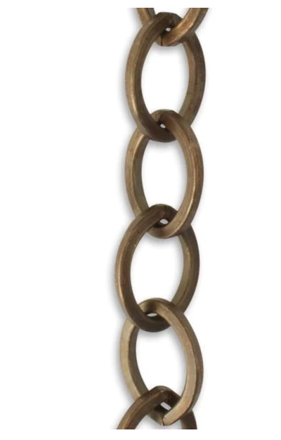 Vintaj Natural Brass- Large Flat Oval Chain