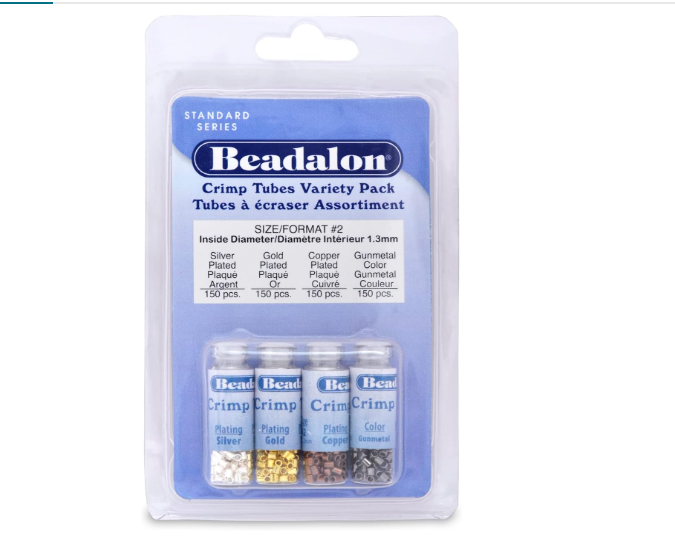Crimp Tube Variety Pack, Size #2, 1.3 mm / .051 in, I.D., 1.8 mm / .070 in