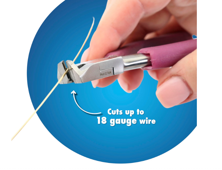Beadalon Tungsten Carbide Jaw Wire Cutters - Bypass Flush Cutter, Purple