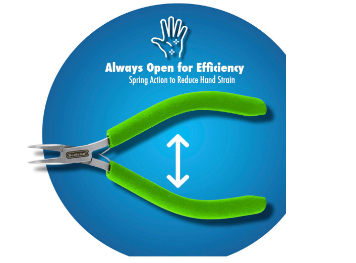Beadalon Designer Series Slim Pliers - Chain Nose, Lime Green