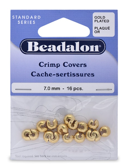 Beadalon Crimp Covers. 3mm, 20 piece box OR 144 peice.