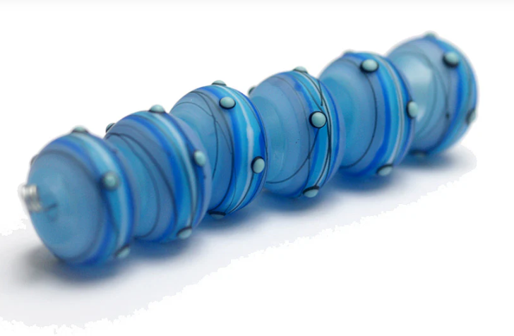 Arctic Blast Rondelle Beads