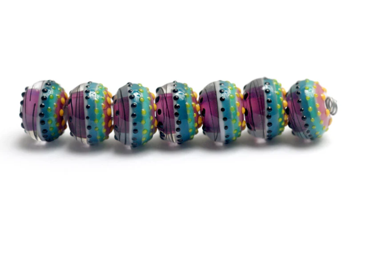 Seven Rio de Janeiro Gloss Rondelle Beads