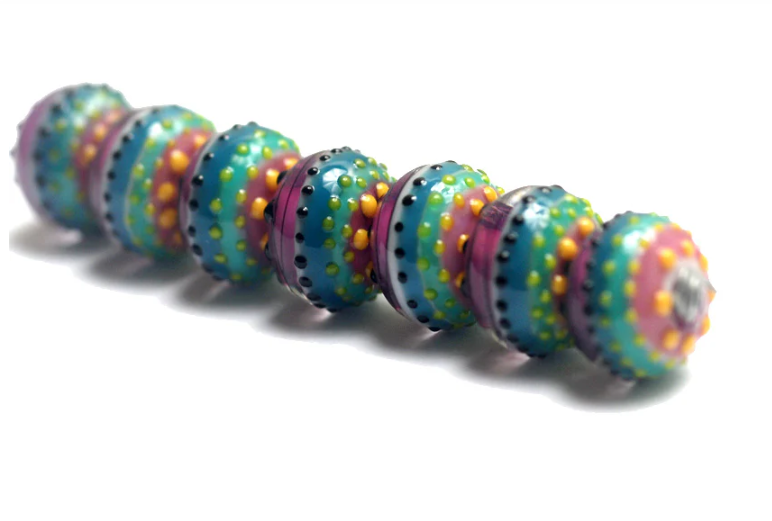 Seven Rio de Janeiro Gloss Rondelle Beads