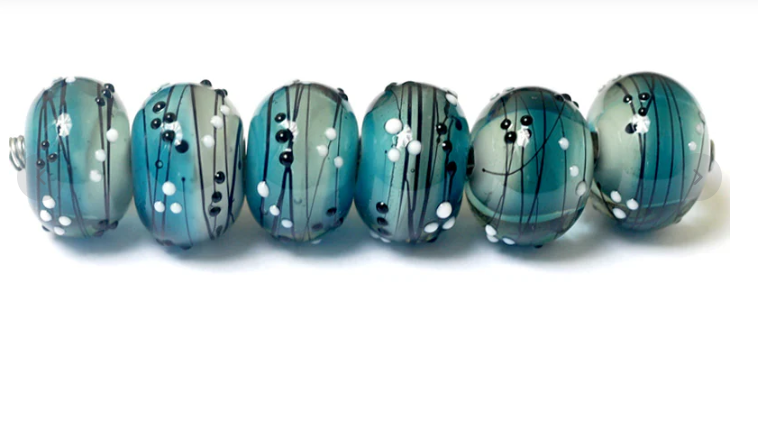 Windjammer Party Rondelle Beads