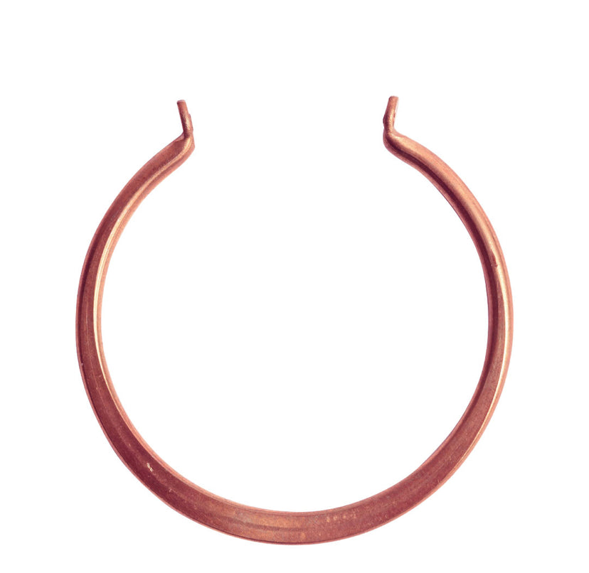 Open Flat Circle Wire Frame, hoops, copper