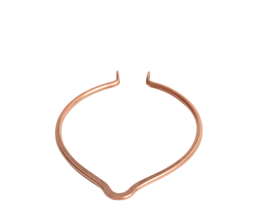 Wire Frame, Oval Point, large hoops, antique copper