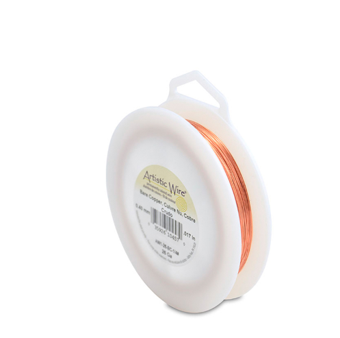 Beadalon, Artistic Wire,  26 Gauge / .41 mm Bare Copper Craft Wire, 1/4 lb / .11 kg, approx. 315.3 ft / 96.1 m