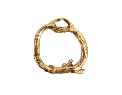 Toggle clasp Woodland in 24 K GOLD -25mm- Nunn Designs