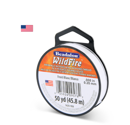 Beadalon-Wildfire, .008 in, 0.20 mm, Frost, 50 yd / 45 m