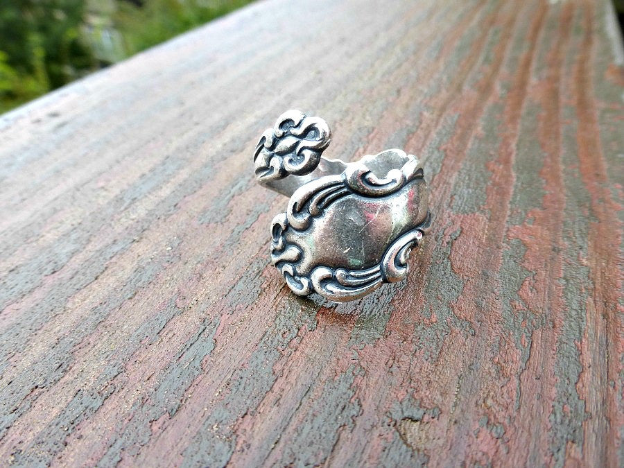 Spoon Ring. Sterling silver ring, silver jewelry, bohemian fashion accessories. - Andria Bieber Designs 