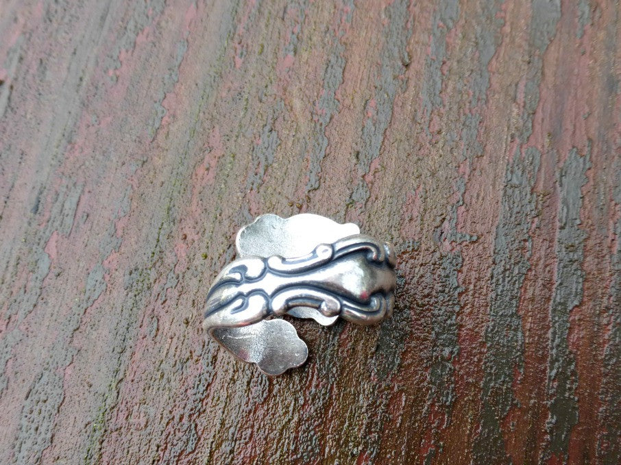 Spoon Ring. Sterling silver ring, silver jewelry, bohemian fashion accessories. - Andria Bieber Designs 