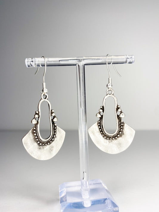 Silver charm earrings, Sterling silver jewelry - Andria Bieber Designs 