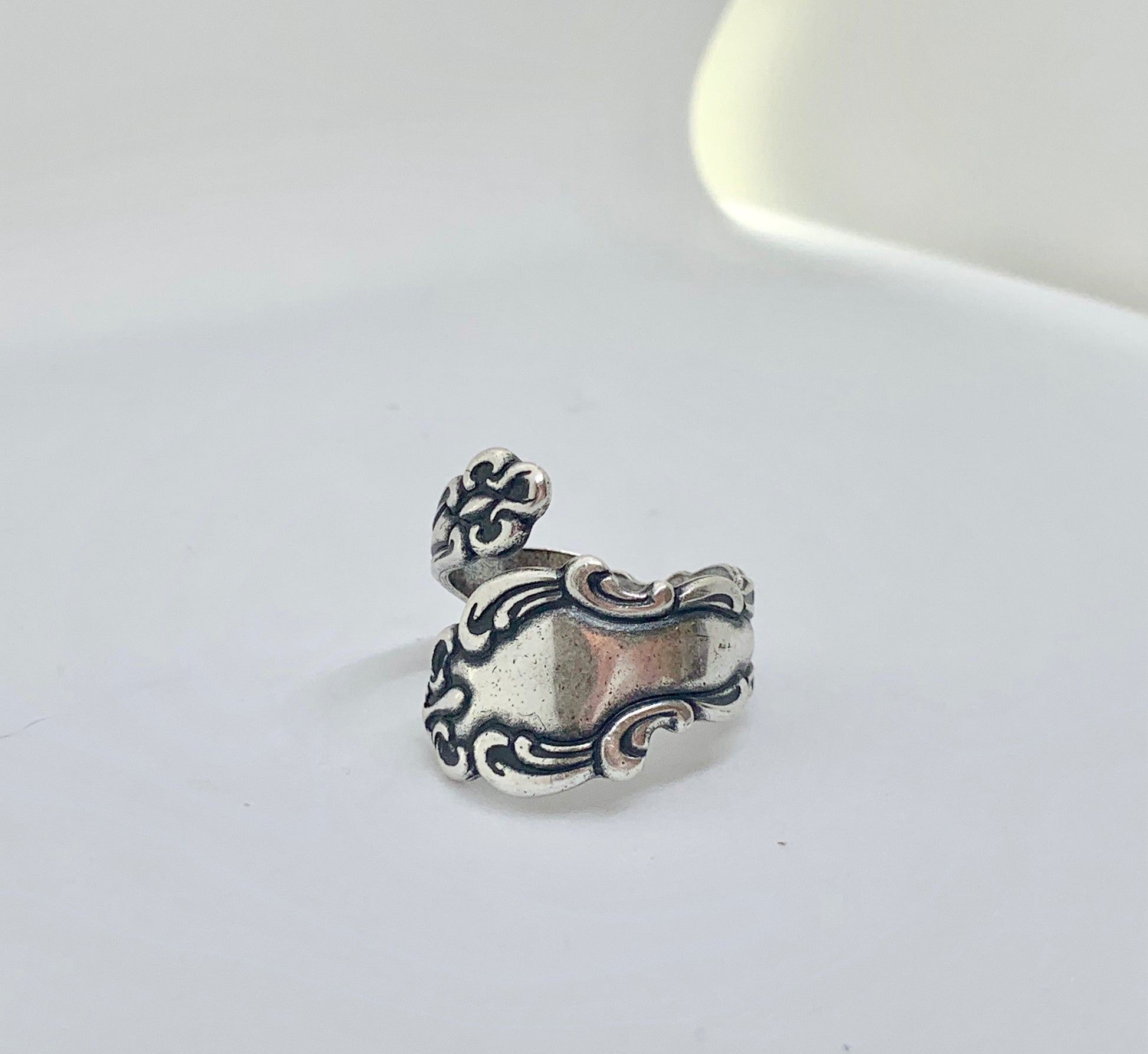 Spoon Ring. Sterling silver ring, silver jewelry, bohemian fashion accessories. - Andria Bieber Designs 