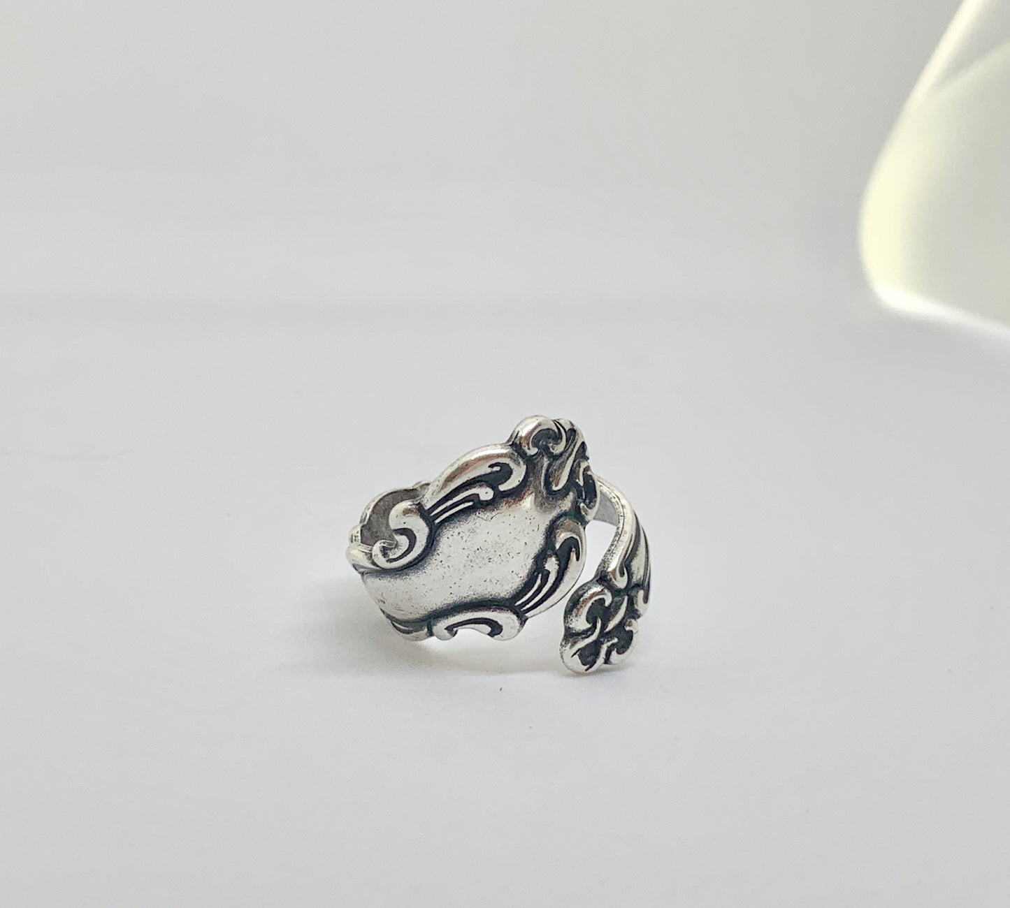 Spoon Ring. Sterling silver ring, silver jewelry, bohemian fashion accessories. - Andria Bieber Designs 