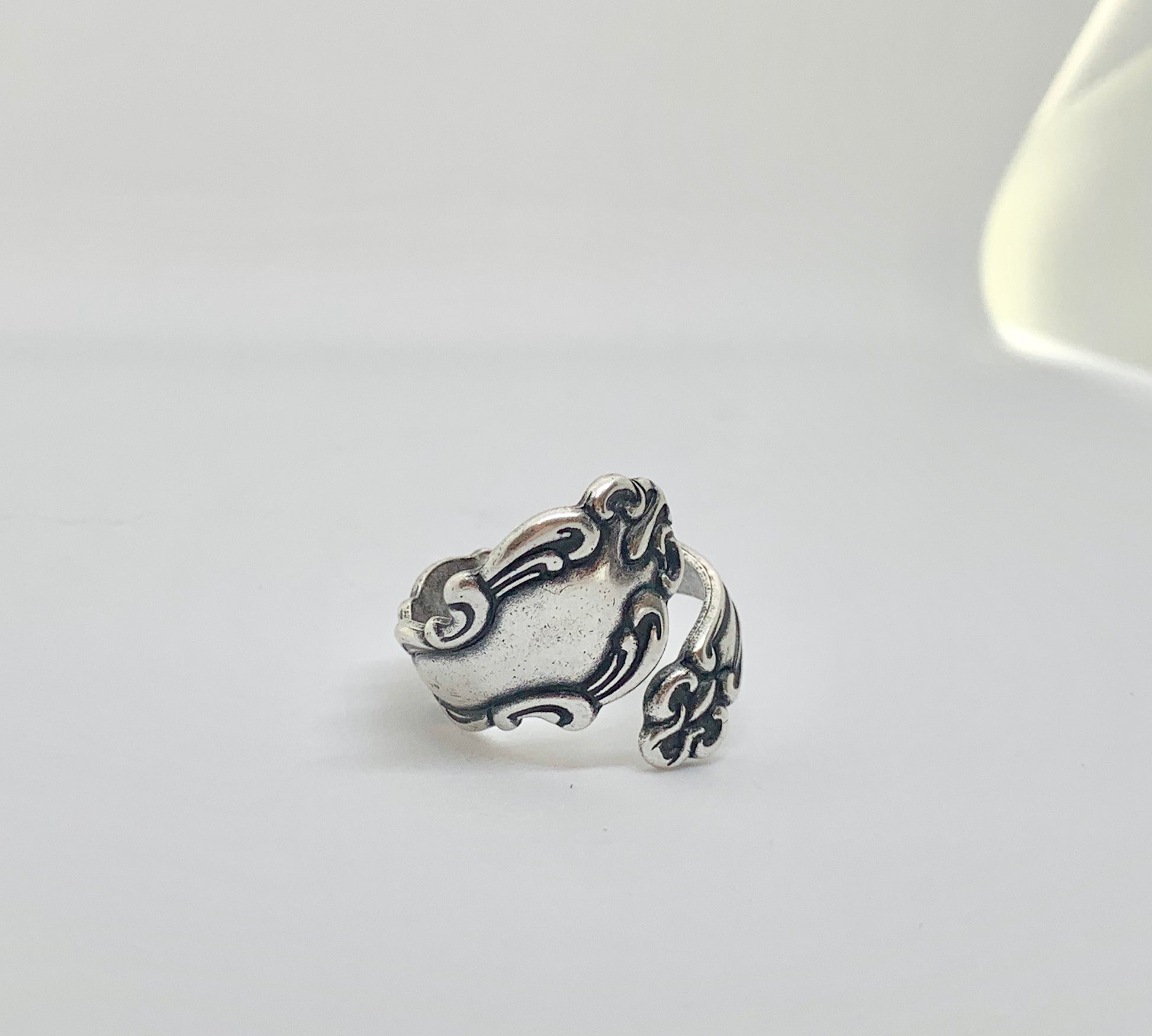 Spoon Ring. Sterling silver ring, silver jewelry, bohemian fashion accessories. - Andria Bieber Designs 