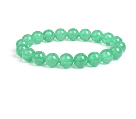 Green Aventurine stone, stretch cording, yoga, bracelet, jewelry. - Andria Bieber Designs 